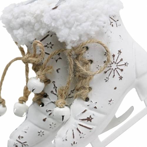 Floristik24 Patins à glace suspendus blanc, argent 11 × 10cm