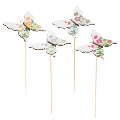 Article Tuteurs papillon, parfaits pour décorer le jardin ou les pots de fleurs, 29 cm, lot de 12