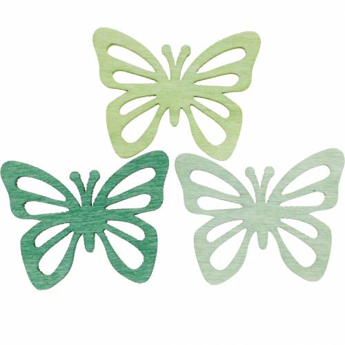 Floristik24 Décoration à disperser papillons, printemps, papillons en bois, décoration de table à disperser 72 pièces