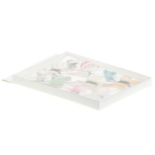 Floristik24 Papillon déco sur clip trié 5cm - 8cm 10pcs