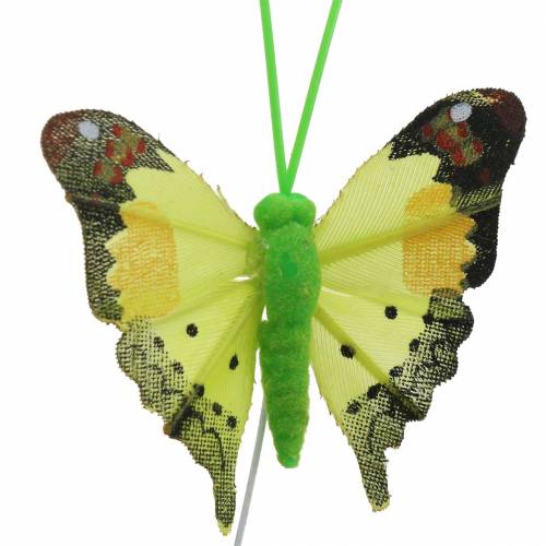 Papillon déco avec fil trié 5cm 24pcs