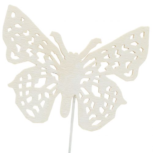 Article Bouchon fleur papillon blanc 26cm 15pcs