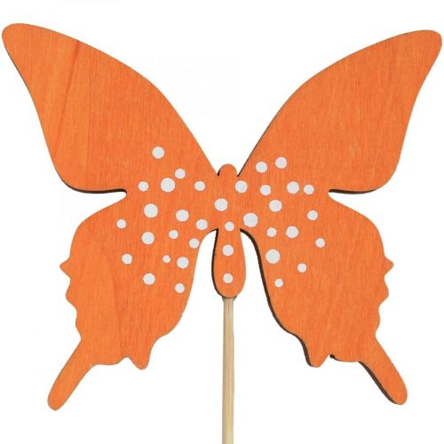 Bouchon de fleur en bois papillon coloré 9cm/29cm 12pcs