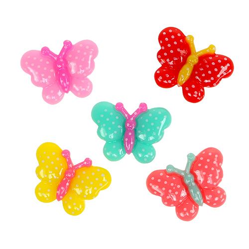 Floristik24 Papillons miniatures 2 cm multicolores 24 p.