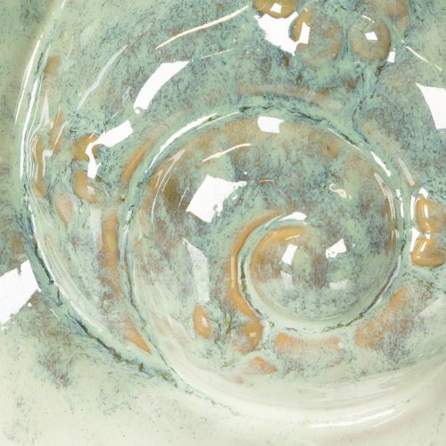 Article Figurine décorative d'escargot en céramique pour une décoration élégante et une table charmante, 16 cm