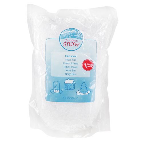 Article Décoration de neige décoration à saupoudrer flocons de neige d'hiver blanc 2,5l