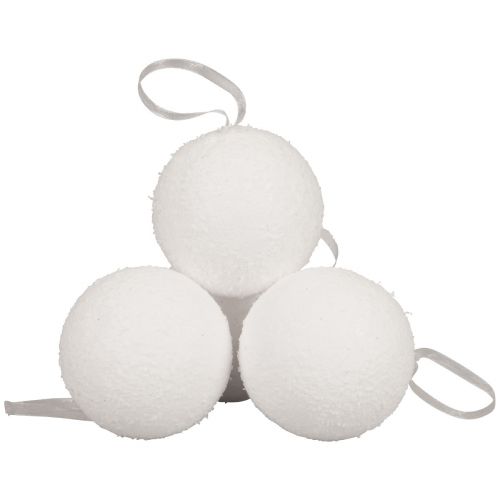 Article Boules de neige déco cintre neige artificielle Ø7,5cm 6pcs