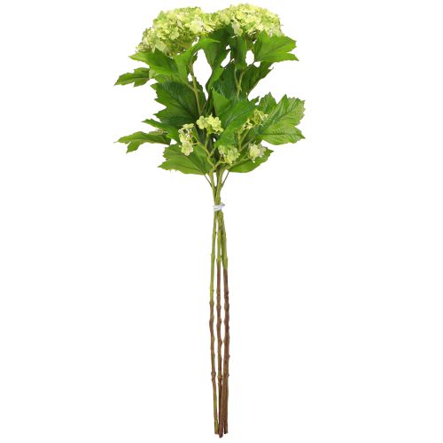 Article Boule de neige fleurs artificielles Viburnum artificiel vert 61cm 4 pcs
