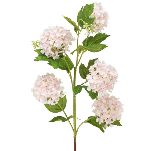Floristik24 Plante boule de neige fleurs artificielles rose blanc L78cm 2pcs