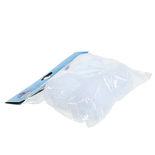 Floristik24 Boule de neige avec mica 8cm 4pcs