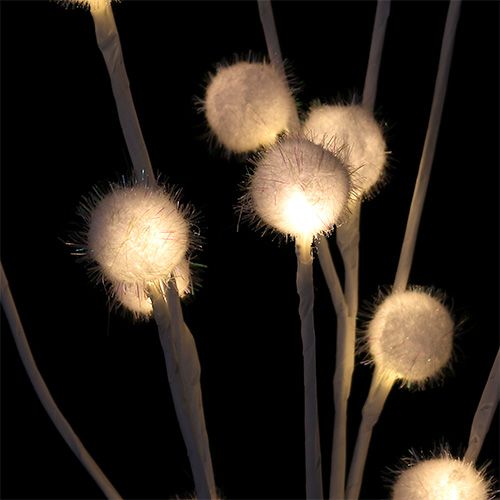 Article Branches boule de neige LED blanc chaud 72 lumières H1m 3pcs