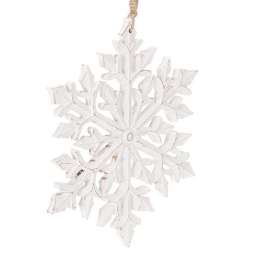 Grand flocon de neige décoratif, décoration à suspendre, 30 cm acheter | Floristik24.be