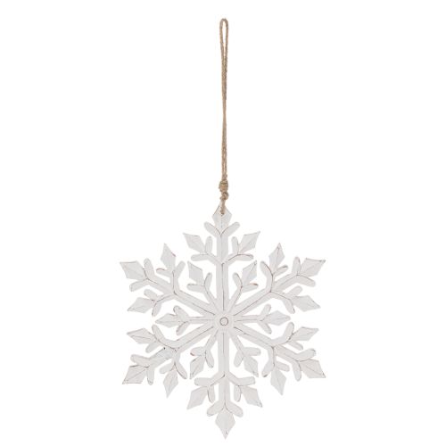 Grand flocon de neige décoratif, décoration à suspendre, 30 cm | Floristik24.be