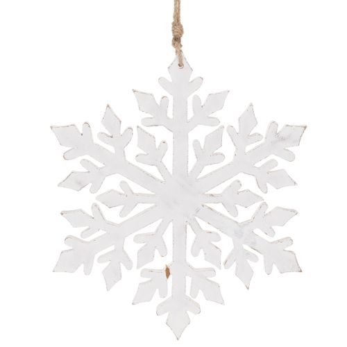 Grand flocon de neige décoratif, décoration à suspendre, 30 cm | Floristik24.be