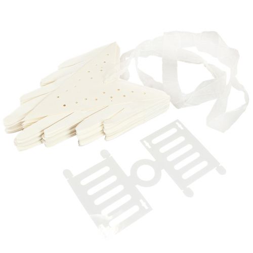 Article Papier flocon de neige à suspendre grande étoile blanc Ø50cm