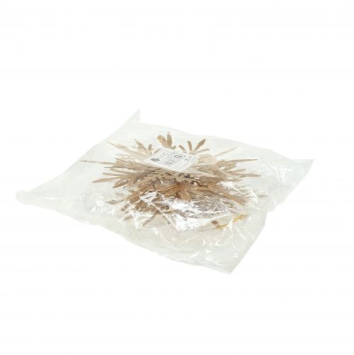Article Flocon de neige effet 3D doré 16cm x 15,5cm 2 pcs