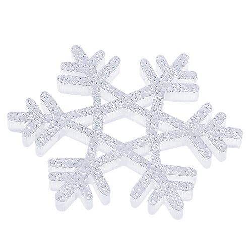 Article Flocons de neige Ø3,5cm avec mica 12pcs