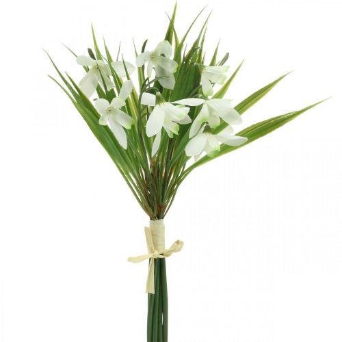 Floristik24 Perce-neige artificiel déco floraison précoce 27cm lot de 6pcs