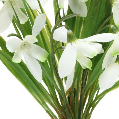 Floristik24 Perce-neige artificiel déco floraison précoce 27cm lot de 6pcs