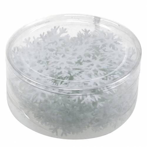 Floristik24 Flocons de neige épars blancs Ø17mm 240p