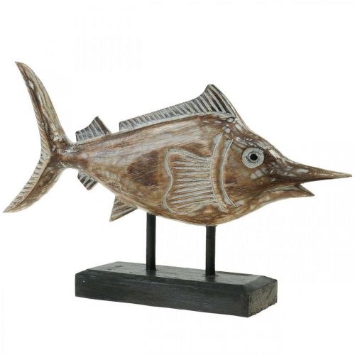 Floristik24 Déco Espadon Poisson Bois Déco Maritime L40×H24.5cm