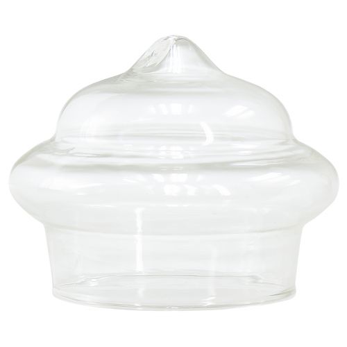 Floristik24 Photophore flottant en verre transparent Ø7,5cm H6cm