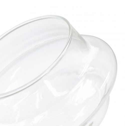 Floristik24 Photophore flottant en verre transparent Ø7,5cm H6cm