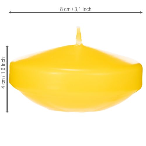 Article Bougie flottante, élément décoratif flottant, usage polyvalent pour la maison et le jardin, 8 cm, lot de 8