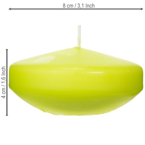Article Bougie flottante, un élément de décoration polyvalent pour des tables et événements élégants, 8 cm, 8 cm de hauteur, lot de 8.