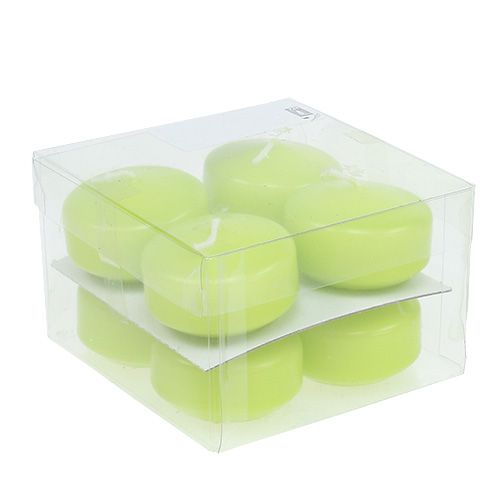 Article Bougies flottantes vertes 4,5 cm 8 pièces