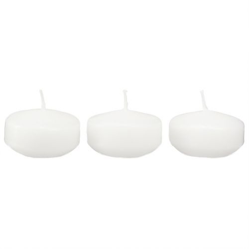 Article Bougies flottantes blanches 4,5 cm 28 pièces