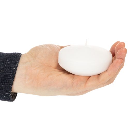 Article Bougie flottante pour soirées romantiques ou décorations festives, convient également à une utilisation extérieure. 8 cm, 8 cm de hauteur, lot de 8.