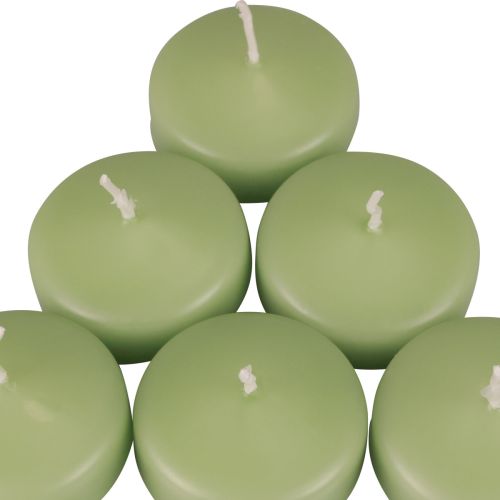 Article Bougies flottantes vertes Bougies Wenzel vert tendre 30×50mm 8pcs