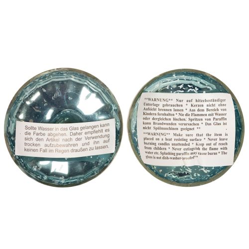 Article Porte-bougie flottant en verre pour une touche d'élégance dans n'importe quelle pièce, 10 cm, lot de 2