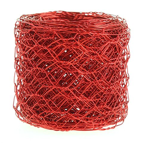 Floristik24 Tresse hexagonale 50mm 5m rouge