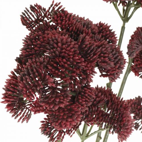 Floristik24 Décoration d'automne en orpin rouge artificiel Sedum 70cm 3pcs