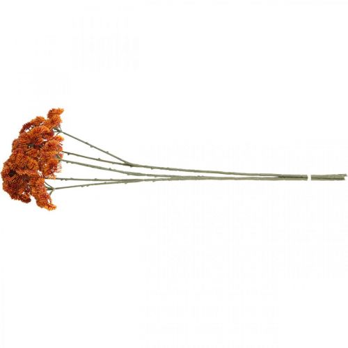 Floristik24 Sedum artificiel sedum orange décoration d&#39;automne 70cm 3pcs