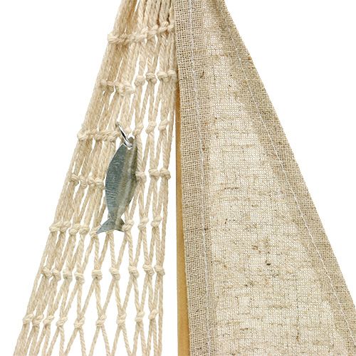 Floristik24 Voilier de décoration en bois 25 x 43 cm