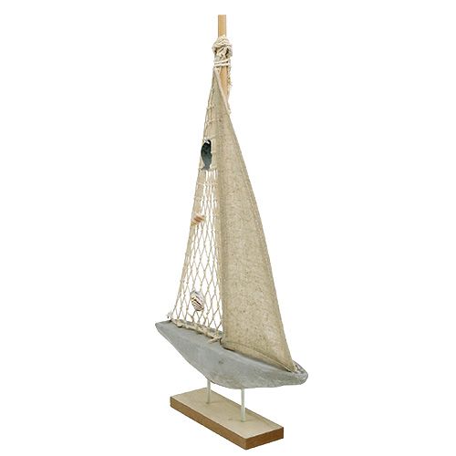 Floristik24 Voilier de décoration en bois 25 x 43 cm