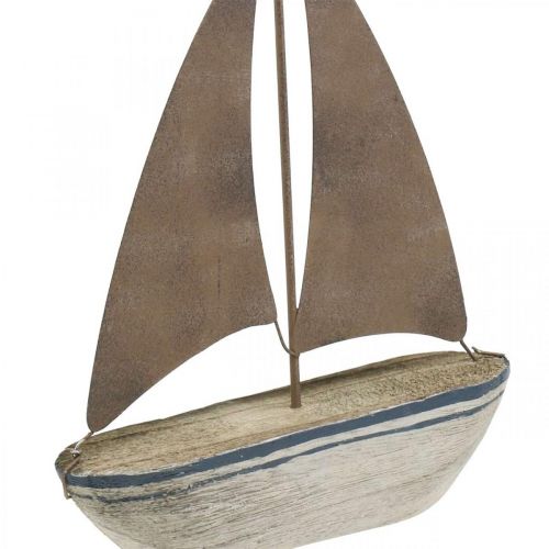 Floristik24 Déco voilier bois rouille décoration maritime 16×25cm