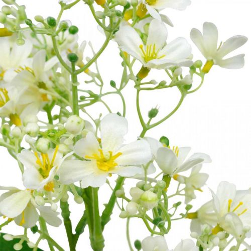 Article Explosion de soie artificielle, décoration florale, fleur en soie, décoration fleur blanche L72cm