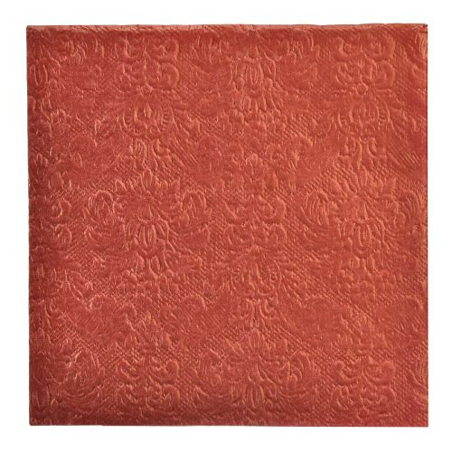 Serviettes Bordeaux Ornements en Relief 33x33cm 15pcs