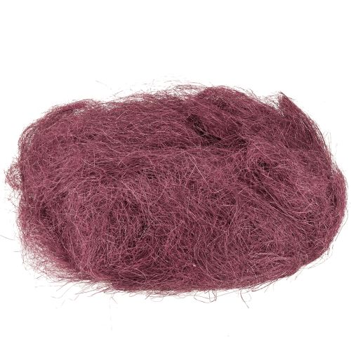 Floristik24 Sisal Rouge Bordeaux Fibre Naturelle Fibre de Sisal pour Artisanat 300g