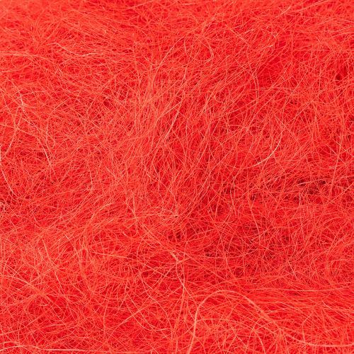 Article Fibre de sisal rouge naturelle, fibre artisanale, fibre de sisal 300 g