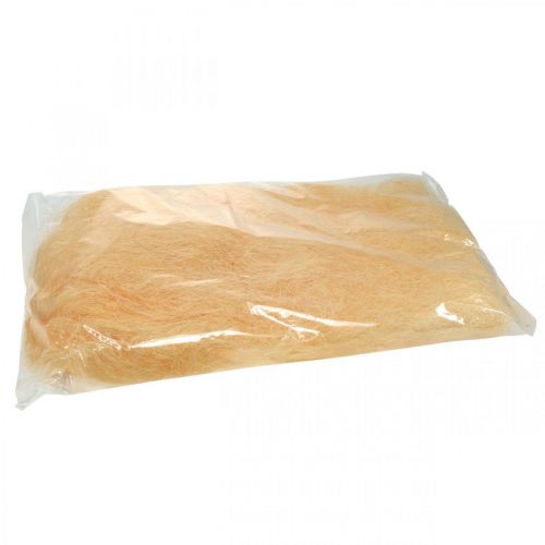 Floristik24 Sisal Abricot matériau naturel rembourrage fibre de laine déco 300g