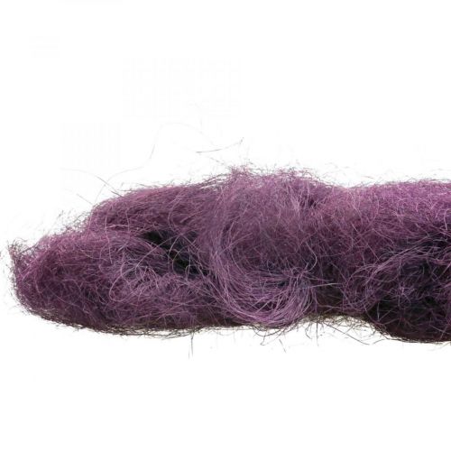 Floristik24 Sisal Fibre de sisal violet pour artisanat et décoration 300g