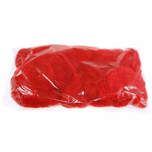 Floristik24 Sisal rouge 500g fibre naturelle