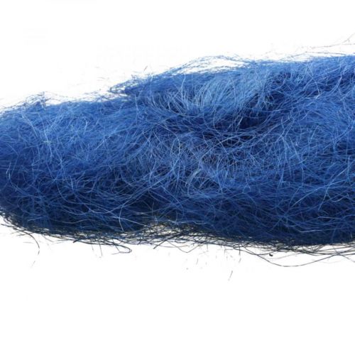 Floristik24 Ouate de sisal bleu, fibres naturelles 300g