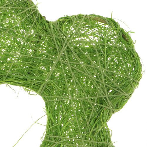 Floristik24 Fleur en sisal verte Ø 7,5 cm 25 p.