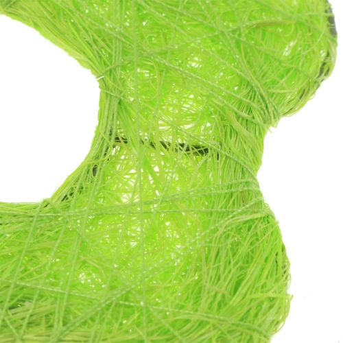 Floristik24 Fleur de sisal vert clair Ø7,5cm 25 pcs